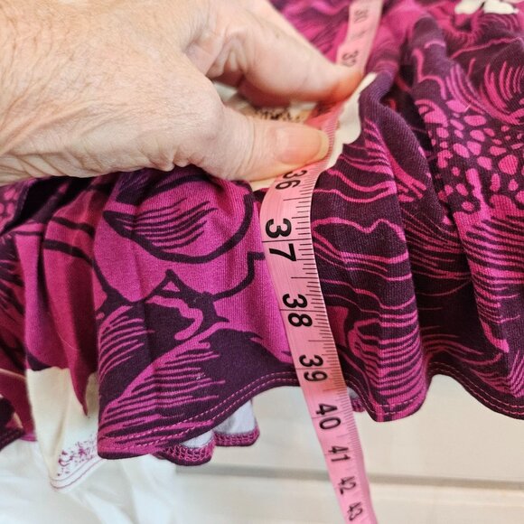 Tommy Bahama Dress Size XL Foral Purple Sleeveless Faux Wrap Tropical - Picture 5 of 9